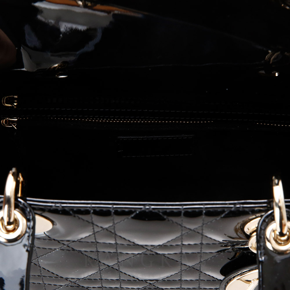 CHRISTIAN DIOR(USED)크리스찬디올 레이디디올 페이던트 미듐 블랙
